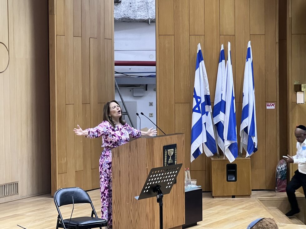 Amerikanske Michele Bachmann ba inderlig for Israel.
 Foto: Trine Overå Hansen