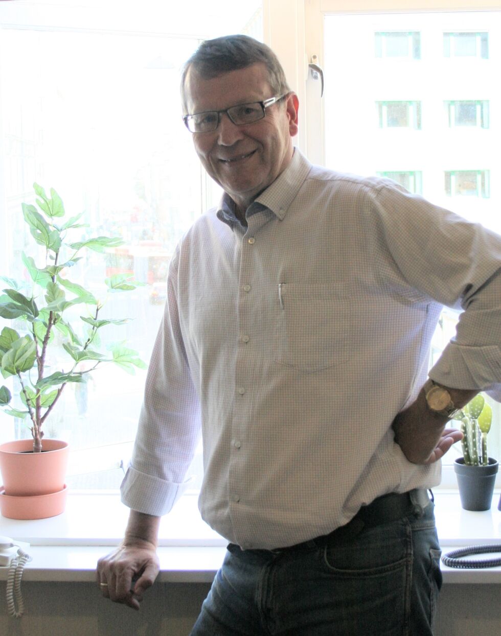 Sten Sørensen er leder for komiteen som arrangerer Graham-møtene i Oslo Spektrum i november. Foto: Willy Gjøsund.