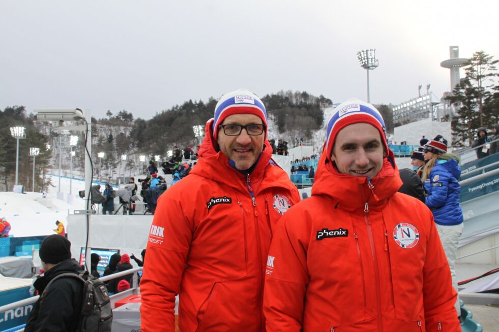 NÅDE: Idrettsprestene Erling Ekroll (t.v) og Bjærnulf Benestad er tilstede under OL i PyeongChang for å støtte norske deltakere. – Vi vil bringe nåde inn i toppidretten, sier de til Norge IDAG.
 Foto: KRIK