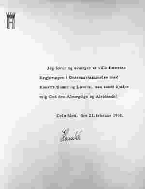 Statens embetsmenn skal ikke lenger love troskap ved Guds hjelp