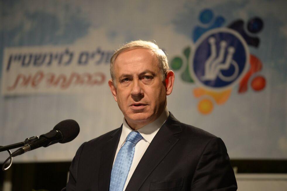 Israels statsminister Benjamin Netanyahu under et Hanukka-arrangement 24. desember.
 Foto: GPO / Flickr.com