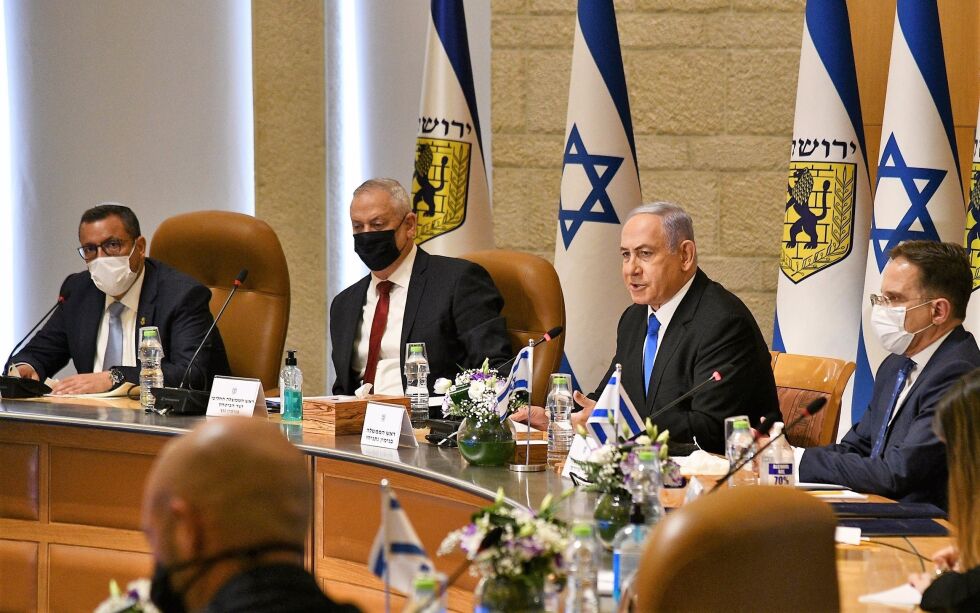 Israels statsminister Benjamin Netanyahu under en sikkerhetsbriefing. Arkivbilde.
 Foto: Haim Zach/GPO