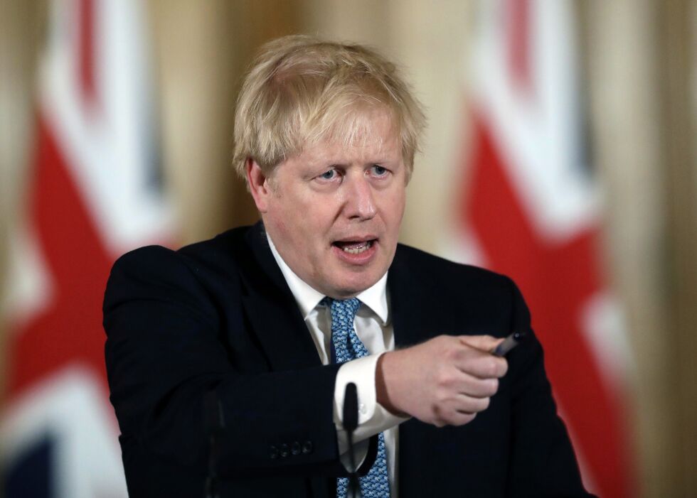 Storbritannias statsminister Boris Johnson vil være tilbake på jobb mandag, skriver The Telegraph.
 Foto: Matt Dunham/NTB Scanpix