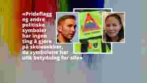 – 3000 skolesekker med prideflagg er uønsket