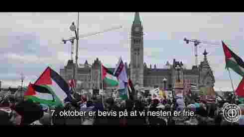 Pro-Hamas-demonstrasjon i Canada