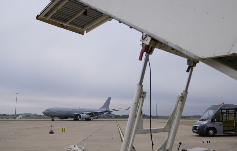 Et Airbus Voyager-fly av samme type som det skal ha blitt begått hærverk mot.
 Foto: Alastair Grant / AP / NTB