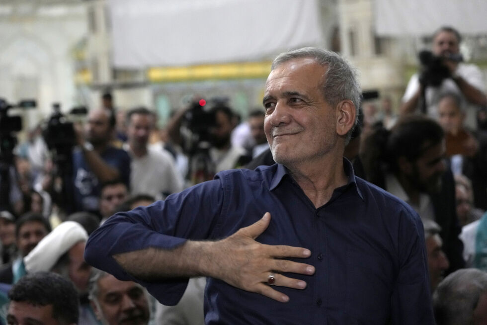 INNVALGT: Masoud Pezeshkian er Irans nye president.