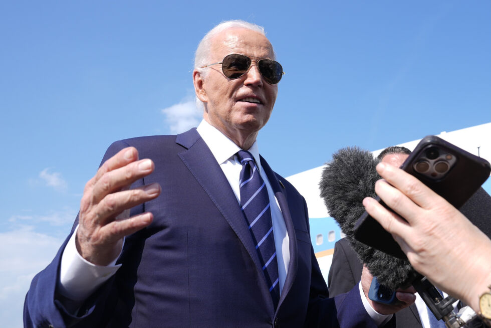 President Joe Biden har stilt opp i et TV-intervju med NBC mandag, to dager etter attentatet mot forgjenger og utfordrer Donald Trump.
 Foto: Susan Walsh / AP / NTB