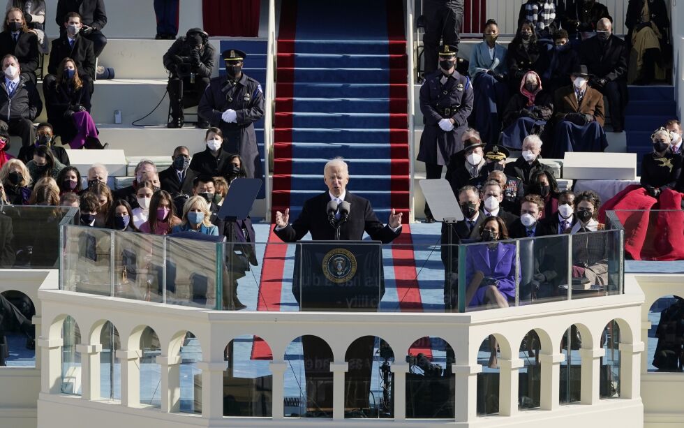 Joe Biden ble tatt i ed som president i USA onsdag ettermiddag.
 Foto: Patrick Semansky / NTB