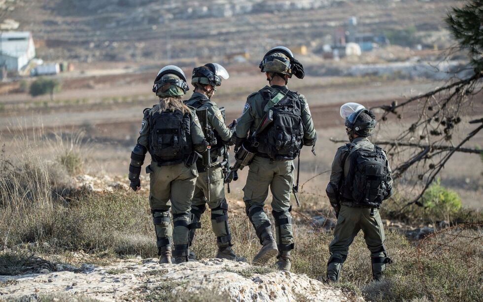 Israelsk grensepoliti patruljerer grensen mot Ramallah i 2019. Arkivbilde.
 Foto: Kobi Richter/TPS