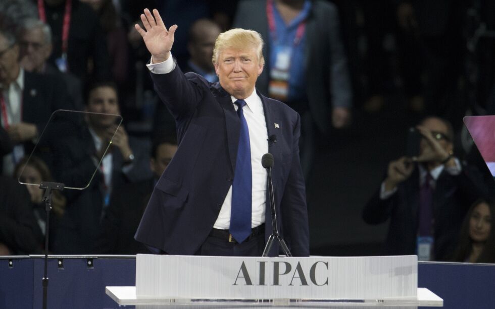 Tidligere president Donald Trump og hans visepresident Mike Pence var populære støttespillere for AIPAC. Illustrasjonsbilde.
 Foto: Evan Vucci / NTB