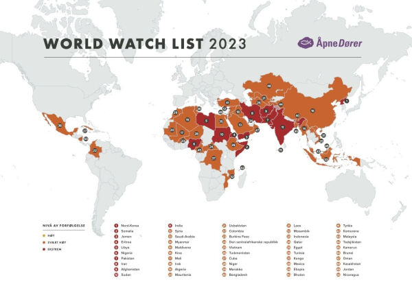 Verden er blitt farligere for kristne og andre trosminoriteter