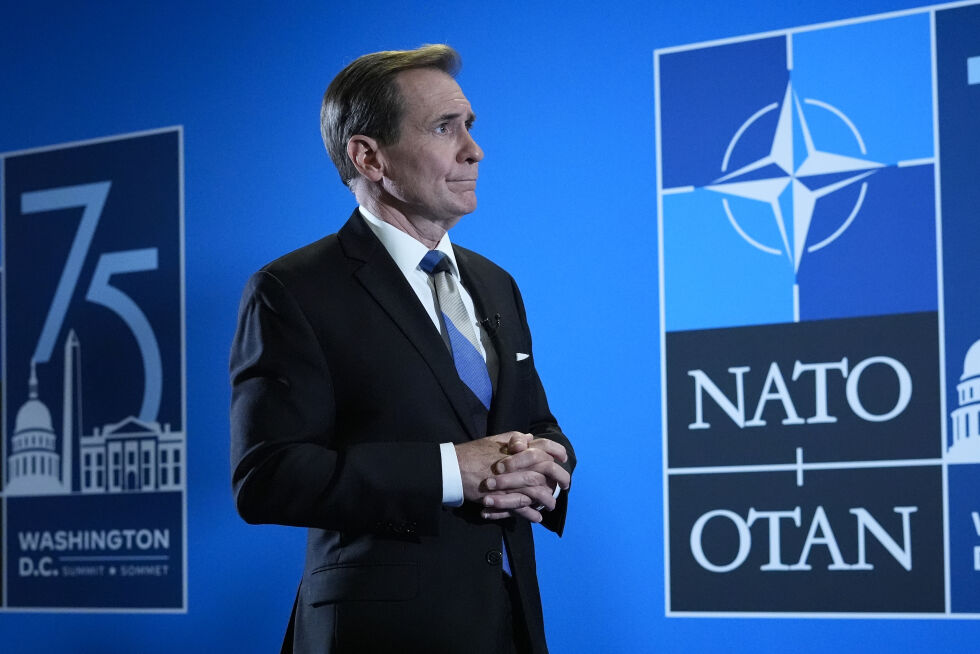 Talsamann for USAs nasjonale sikkerhetsråd, John Kirby.
 Foto: NTB/Pablo Martinez Monsivais
