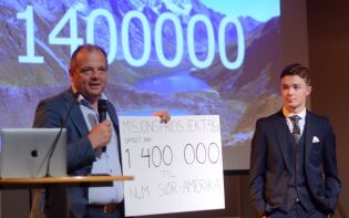 Elever samlet inn 1,4 millioner til evangelisering