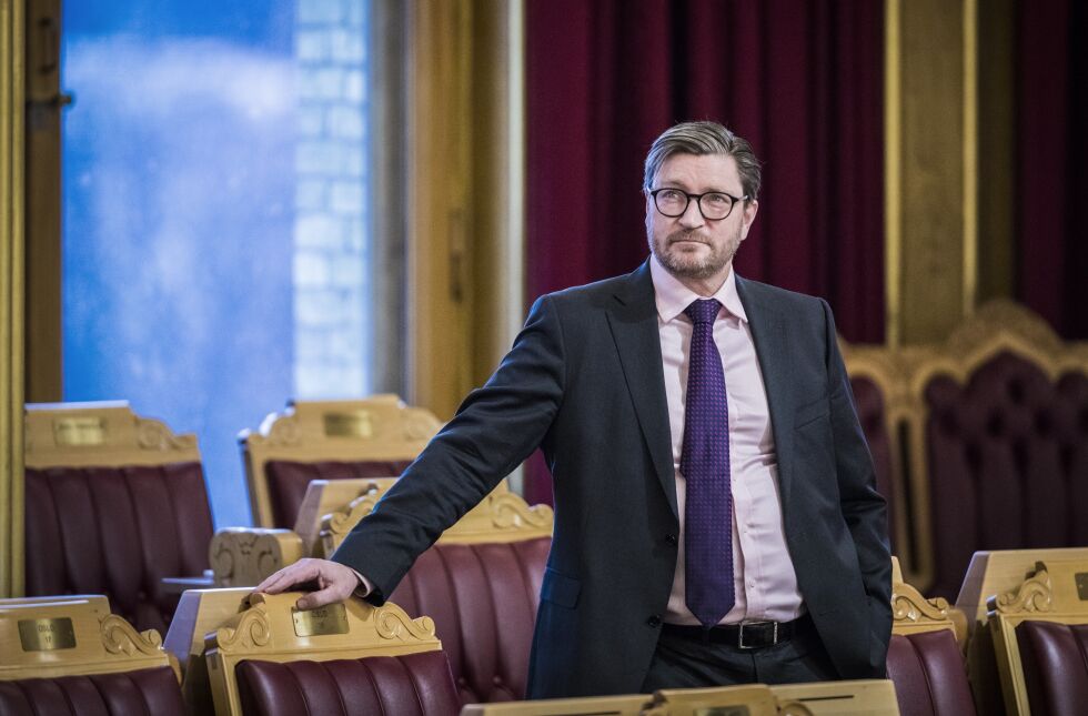 BIOTEKNOLOGI: Christian Tybring-Gjedde er en av flere FrPere som kan komme til å stanse forslagene om eggdonasjon og assistert befruktning for enslige fra å få flertall.
 Foto: NTB Scanpix