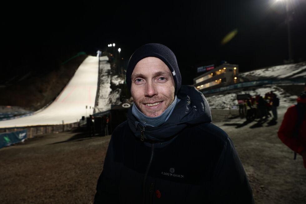 Bjørn Einar Romøren under VM i skiflyging i Vikersundbakken i 2022.
 Foto: Geir Olsen / NTB