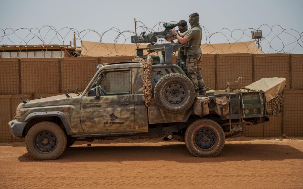 Regjeringen har vedtatt å sende soldater til den franskledede Takuba-styrken. Her er franske soldater på basen sin i Gao i Mali.
 Foto: NTB
