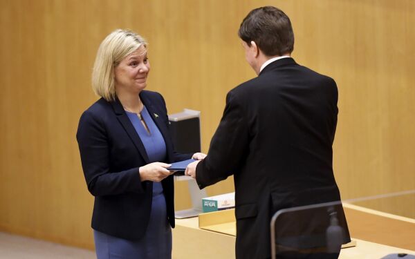 Magdalena Andersson er valgt som Sveriges nye statsminister