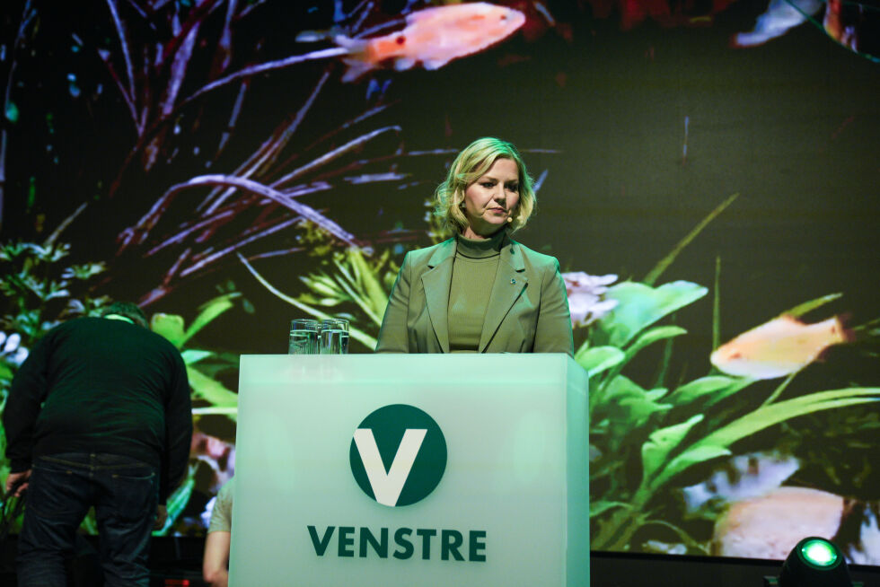 Venstre-leder Guri Melby stemte for å utrede aktiv dødshjelp.
 Foto: Anton Talos / NTB