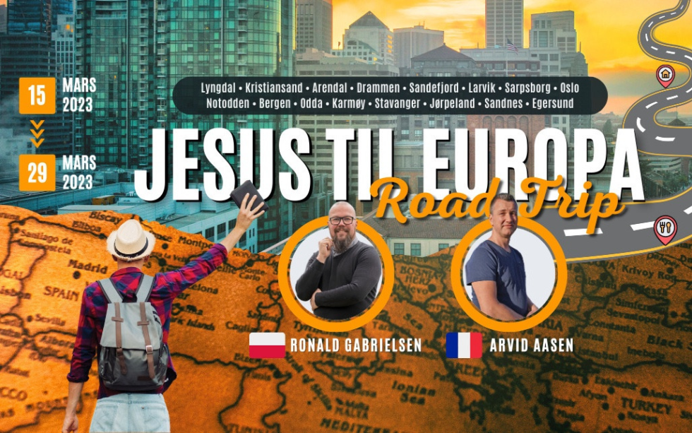15-29. mars 2023 er misjonærene Ronald Gabrielsen og Arvid Aasen på Norgesturné.
 Foto: Jesus2Europe