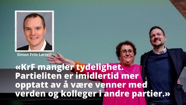 Lokalpolitiker hardt ut mot ledelsen i KrF