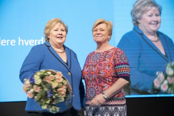Høyre største parti for åttende måned på rad