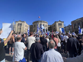 Over 700 deltok i Israel-demonstrasjon