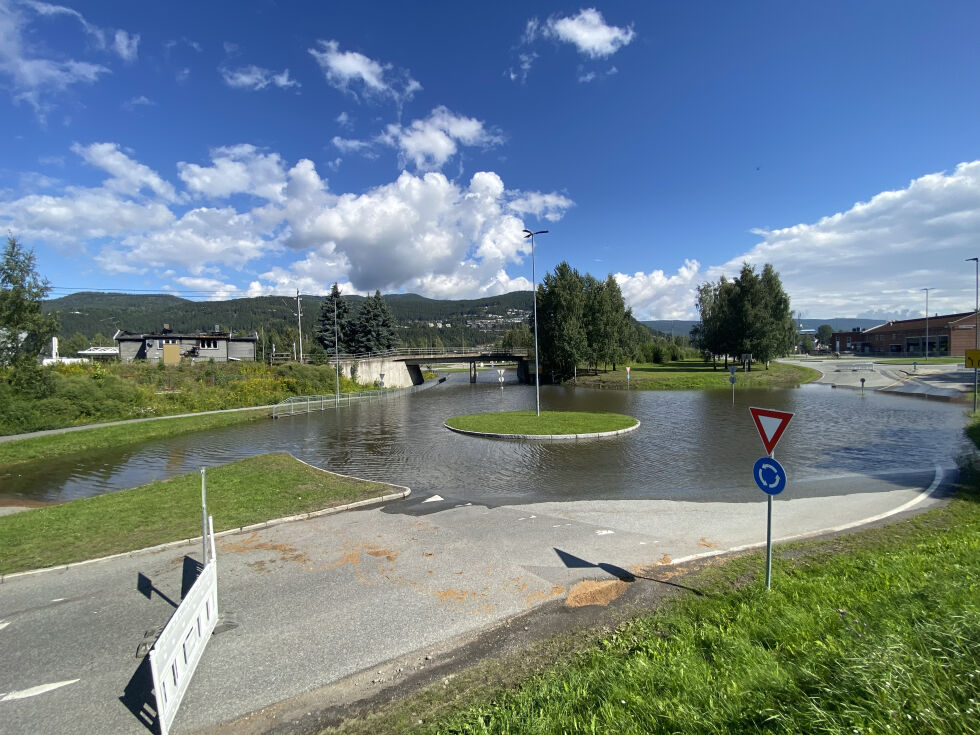 Dette er hovedveien inn til TV Visjon Norge i dag.
 Foto: Rune Hansen