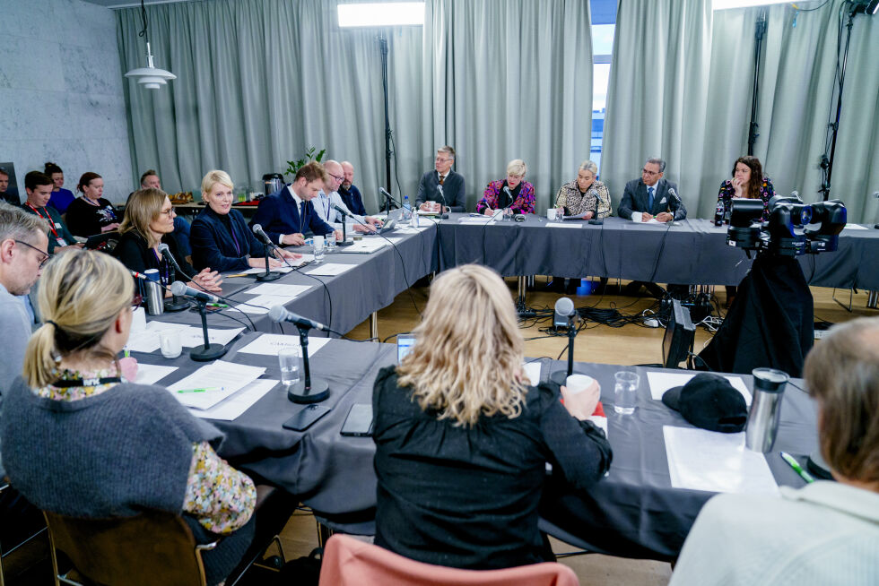 Kringkastingssjef Vibeke Fürst Haugen på møtet i Kringkastingsrådet i møterom Balkongen på NRK Marienlyst 28. november 2023.
 Foto: Stian Lysberg Solum / NTB