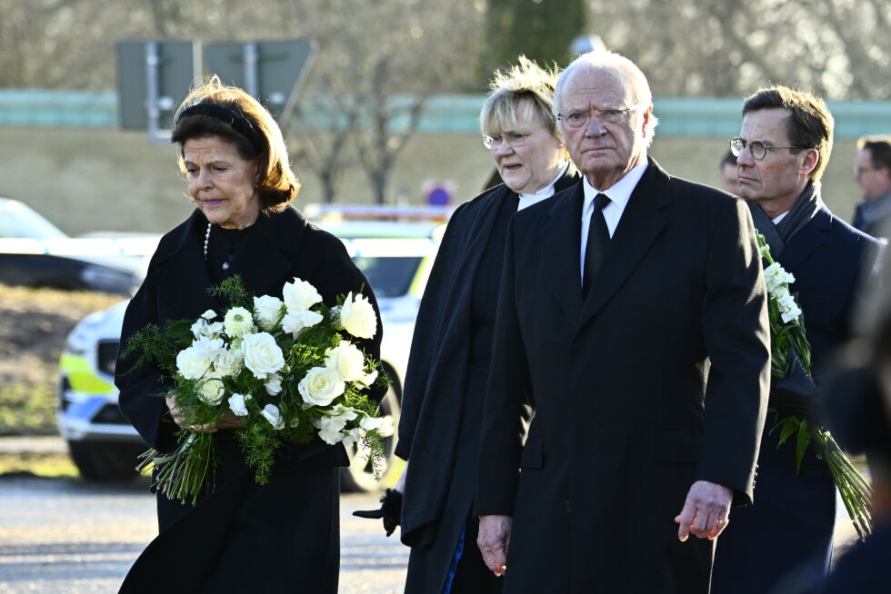 Svenskenes kong Carl Gustaf og dronning Silvia besøkte Örebro onsdag.
 Foto: Anders Wiklund / TT / NTB