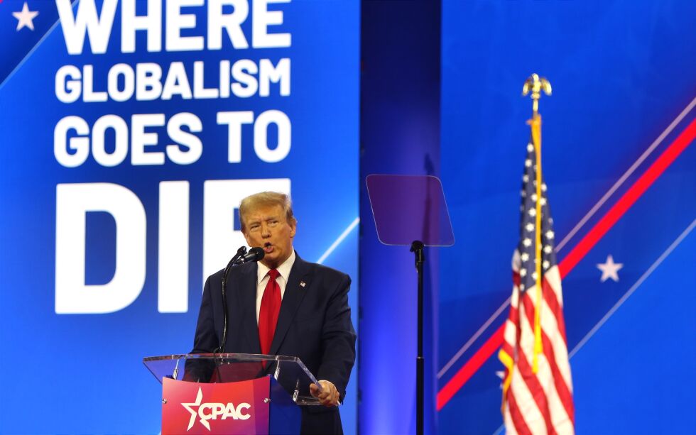 WASHINGTON D.C.: Donald Trump var i storform da han talte på CPAC.
 Foto: Trine O. Hansen