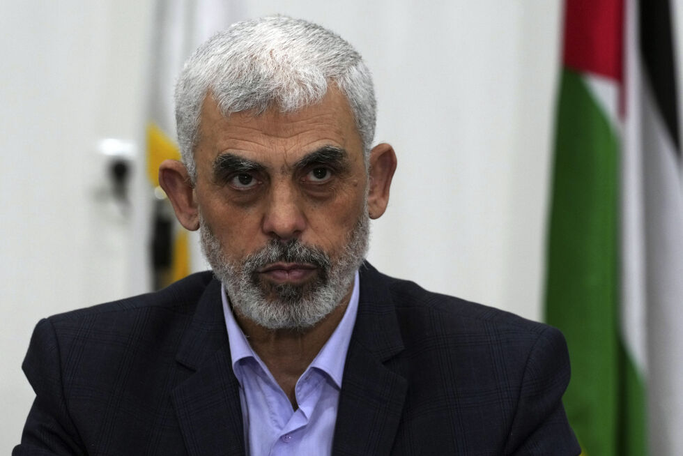 Hamas-leder Yahya Sinwar, som stod bak den bestialske massakren i Sør-Israel 7. oktober 2023.
 Foto: AP Photo/Adel Hana/NTB.