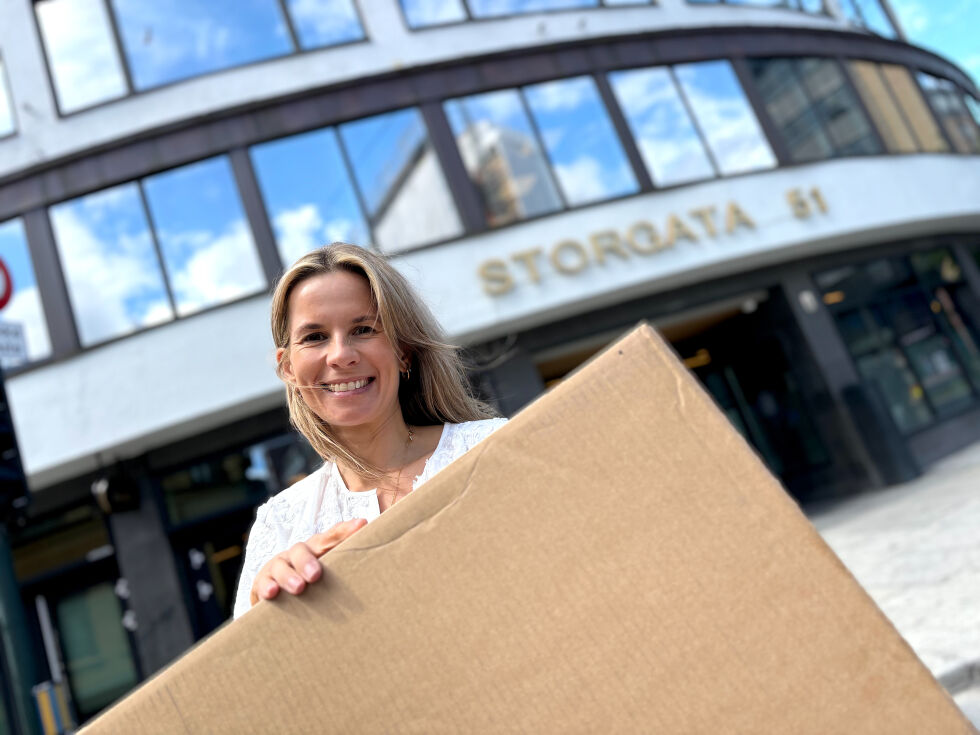 FLYTTEFOT: Misjonsalliansen med generalsekretær Heidi Sandvand Hegertun i spissen skal inn i Storgata 51 i Oslo fra 12. august.
 Foto: Bjørn Sørheim-Queseth.