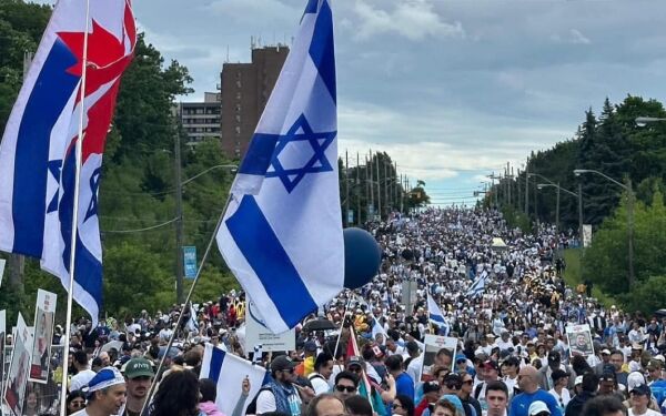 50 000 i marsj for Israel i Canada