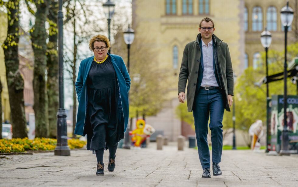 To av KrFs stortingsrepresentanter, fungerende partileder Olaug Bollestad og Kjell Ingolf Ropstad.
 Foto: Stian Lysberg Solum / NTB