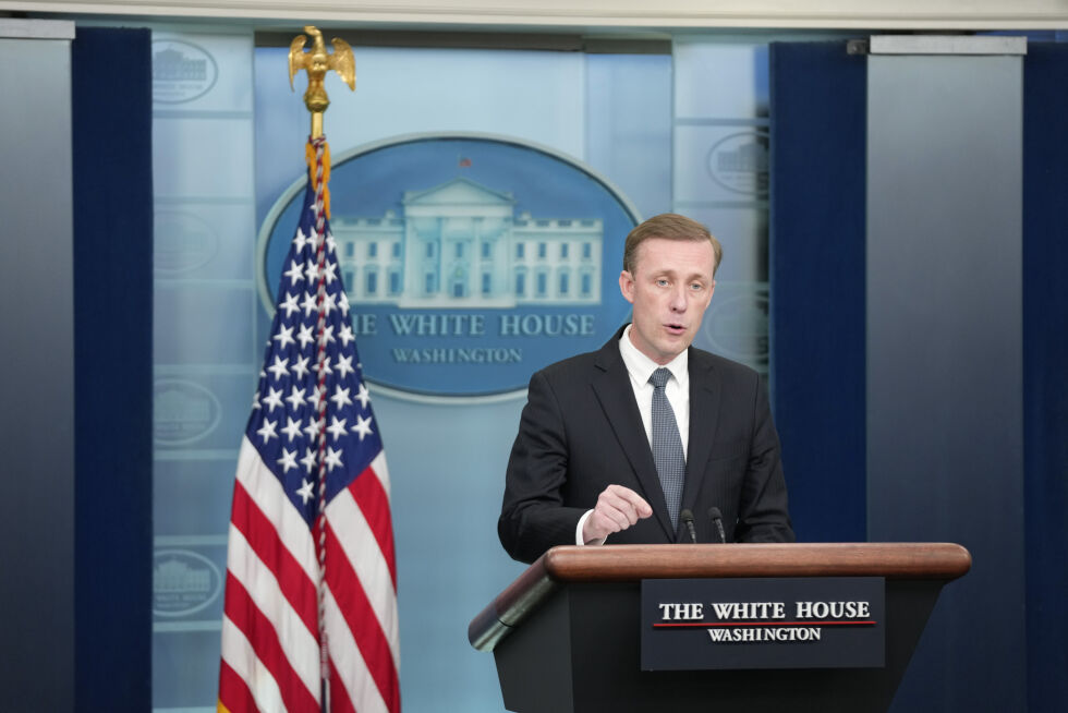 USAs nasjonale sikkerhetsrådgiver Jake Sullivan.
 Foto: AP Photo/Patrick Semansky/NTB