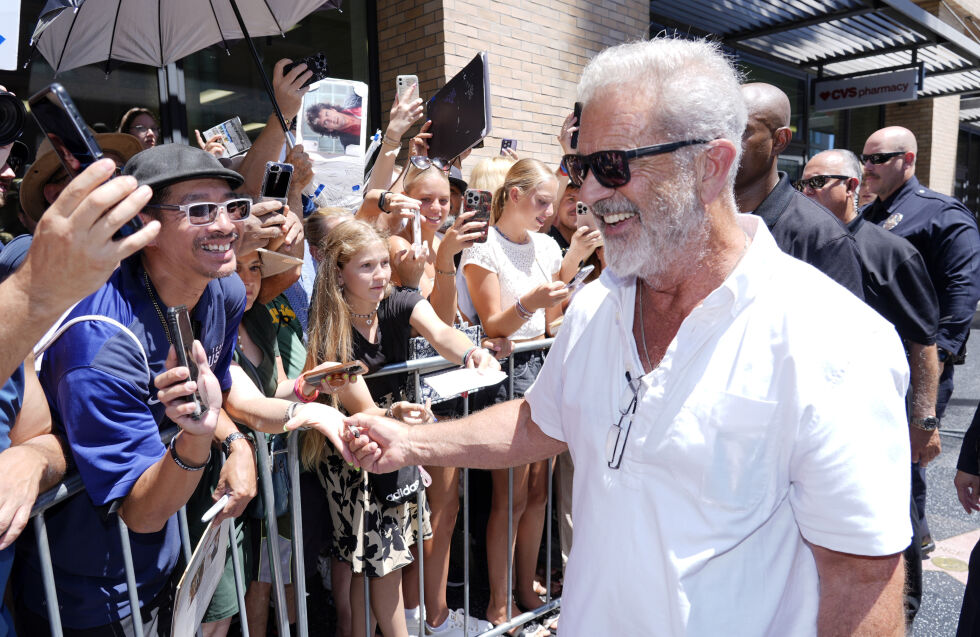 Mel Gibson fotografert i Los Angeles i august. Donald Trump har utpekt Gibson, sammen med de berømte skuespillerne og filmskaperne Sylvester Stallone og Jon Voight til å bli sine «ambassadører i Hollywood».
 Foto: NTB / AP / Chris Pizzello