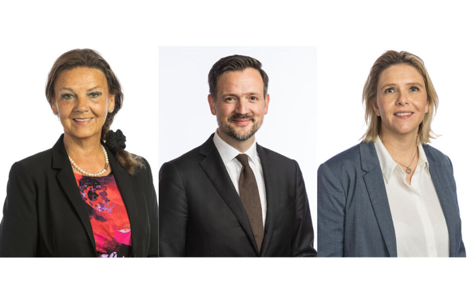 Ingjerd Schou (H), Dag Inge Ulstein (KrF) og Sylvi Listhaug (FrP) er annonsert som talere under støttemarkeringen for Israel foran Stortinget 15. og 16. oktober 2023.
 Foto: Stortinget - kopiert fra MIFFs nettside.