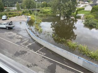 TV Visjon Norge: Vannet nærmer seg TV-huset