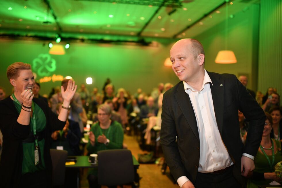 Trygve Slagsvold Vedum konstaterer at Senterpartiets nye program blir dyrere enn ventet.
 Foto: Ole Martin Wold / NTB scanpix