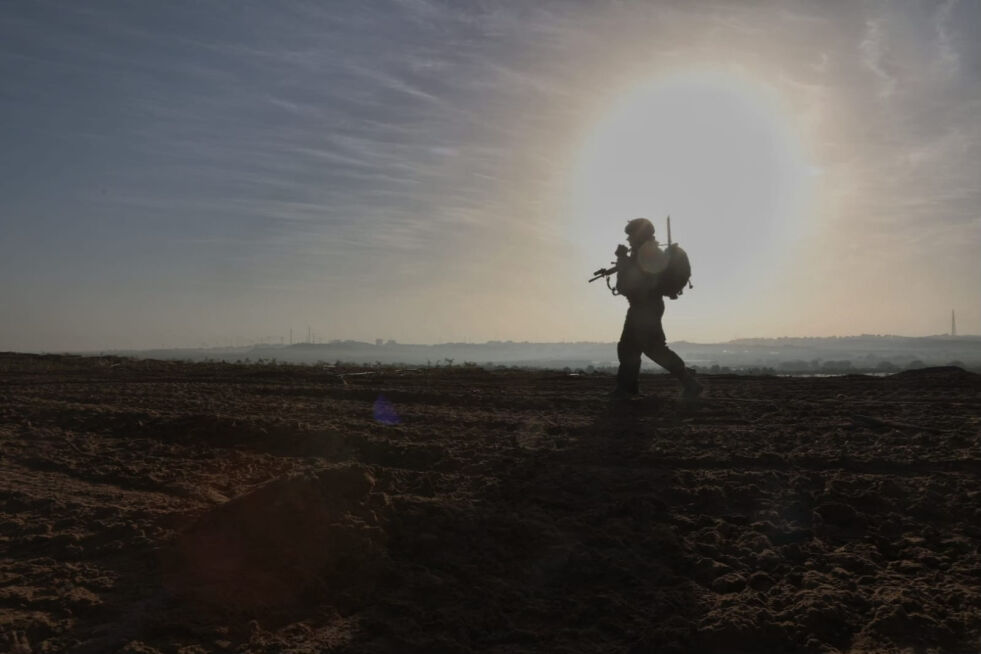En soldat fra IDF inne på Gazastripen. Illustrasjonsbilde.
 Foto: TPS