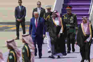 Trump på plass i Saudi-Arabia