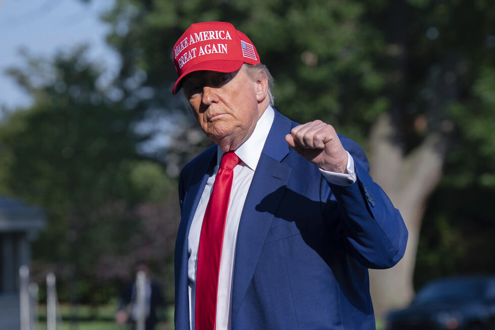 USAs president Donald Trump sier Iran og Israel er enige om en våpenhvile som skal avslutte krigen.
 Foto: Jose Luis Magana / AP / NTB