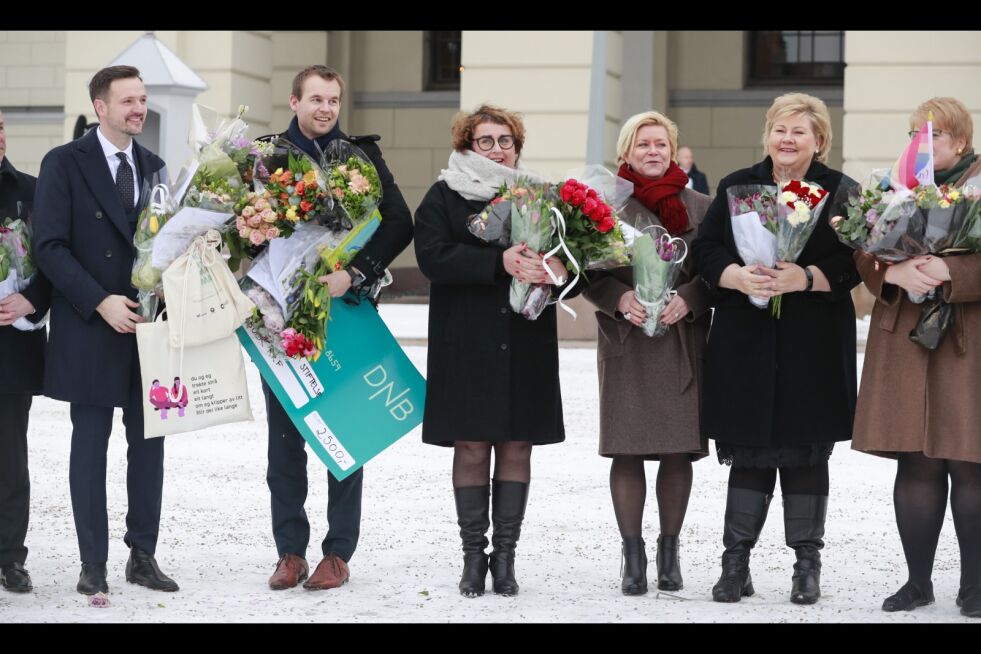 Dag Inge Ulstein (til venstre på bildet) er Norges nye utviklingsminister. Foto: Heiko Junge / NTB scanpix