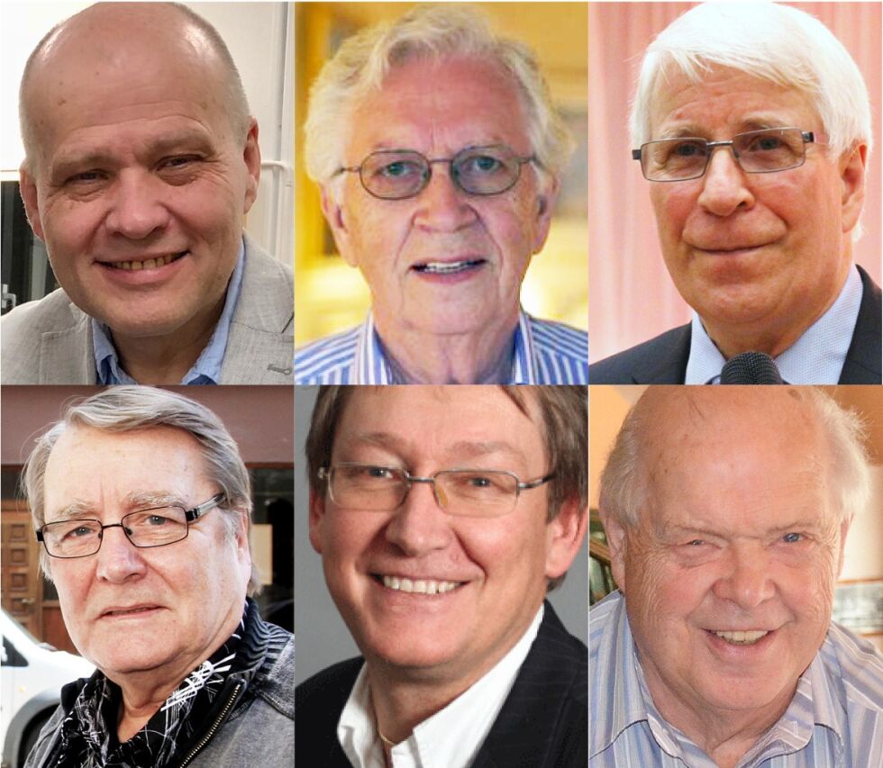 Jan-Aage Torp, David Østby, Svein-Magne Pedersen, Frank Søgaard, Svein Andersen og Tore Paulsen.