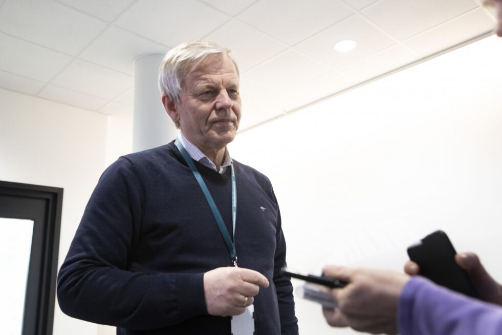 Fagdirektør Svein Lie i Helsedirektoratet orienterte mandag pressen om koronasituasjonen i Norge.
 Foto: Terje Bendiksby / NTB scanpix