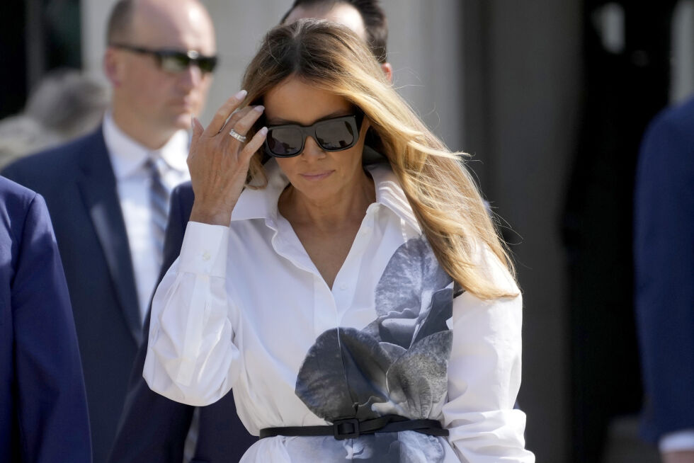 TOK OPP ØKENDE POLARISERING: Melania Trump sier i et intervju at hun føler verden er blitt et farligere sted.
 Foto: NTB