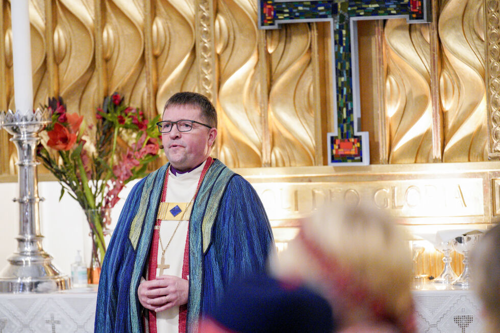 Svein Valle ble vigslet til biskop i Sør-Hålogaland bispedømme i 2023 på en gudstjeneste i Bodø domkirke.
 Foto: David Engmo / NTB