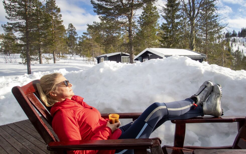 Folk kan dra på hytta i påsken hvis de tar ekstra smittevernhensyn. Illustrasjonsbilde.
 Foto: Gorm Kallestad / NTB