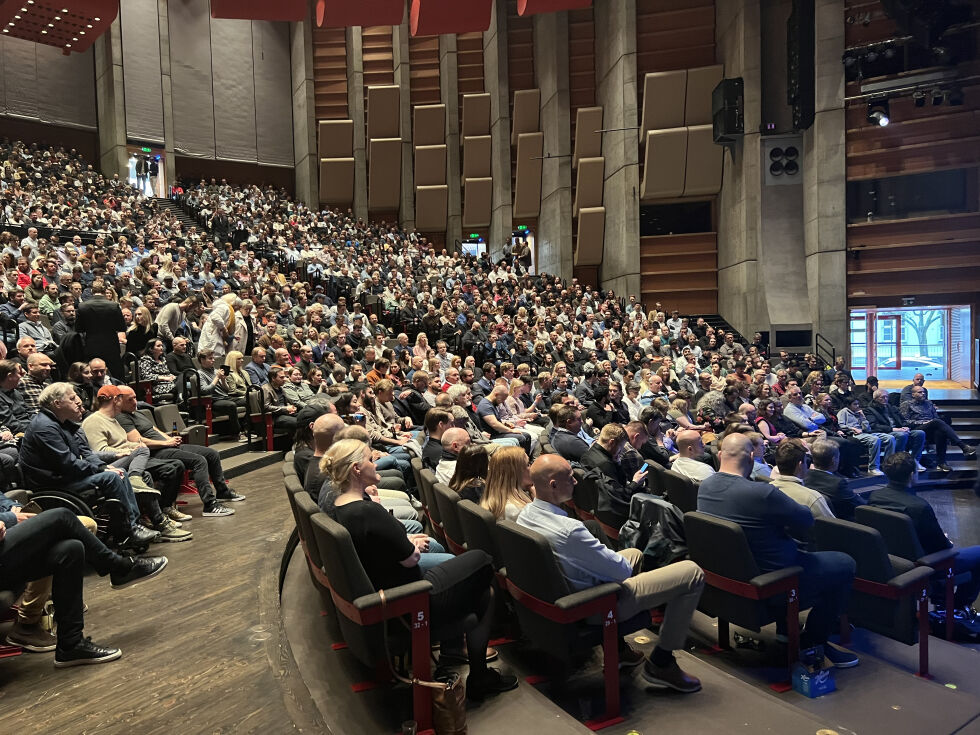Jordan Peterson fylte Grieghallen.
 Foto: Trine Overå Hansen